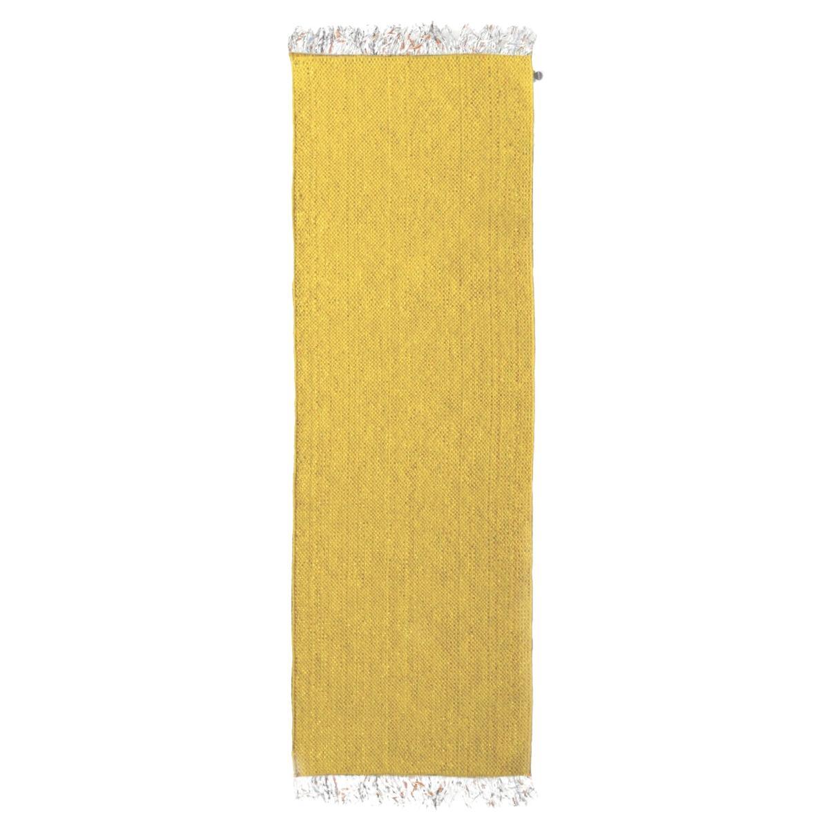 Candy Wrapper Rug_Runner_yellow / Unique Award Winning Woven Rug by Jutta Werner