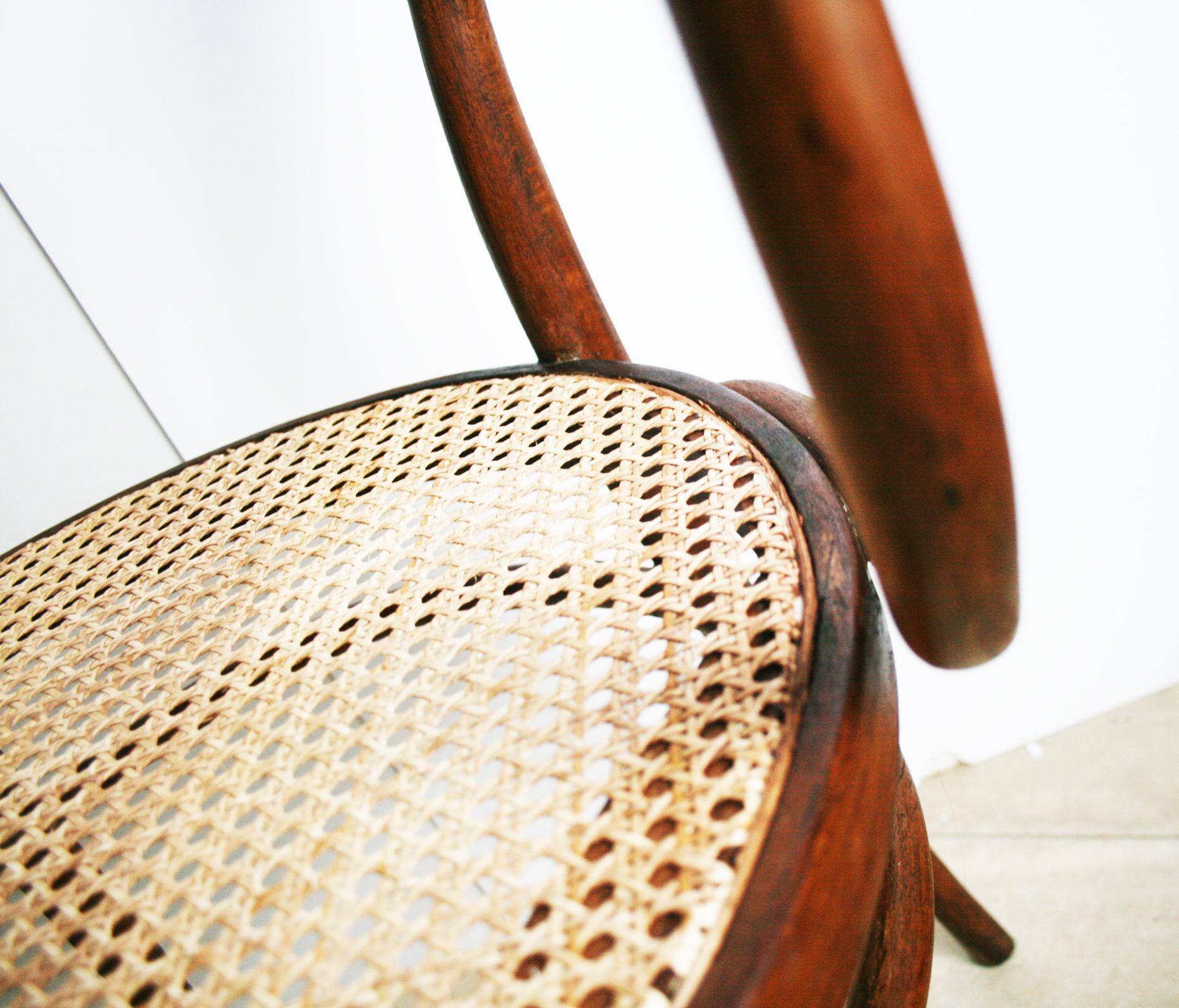 Stühle aus Rohr und Bugholz nach Thonet 209:: 1940er Jahre 12
