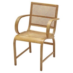 Cane Armchair Attributed to Erich Dieckmann