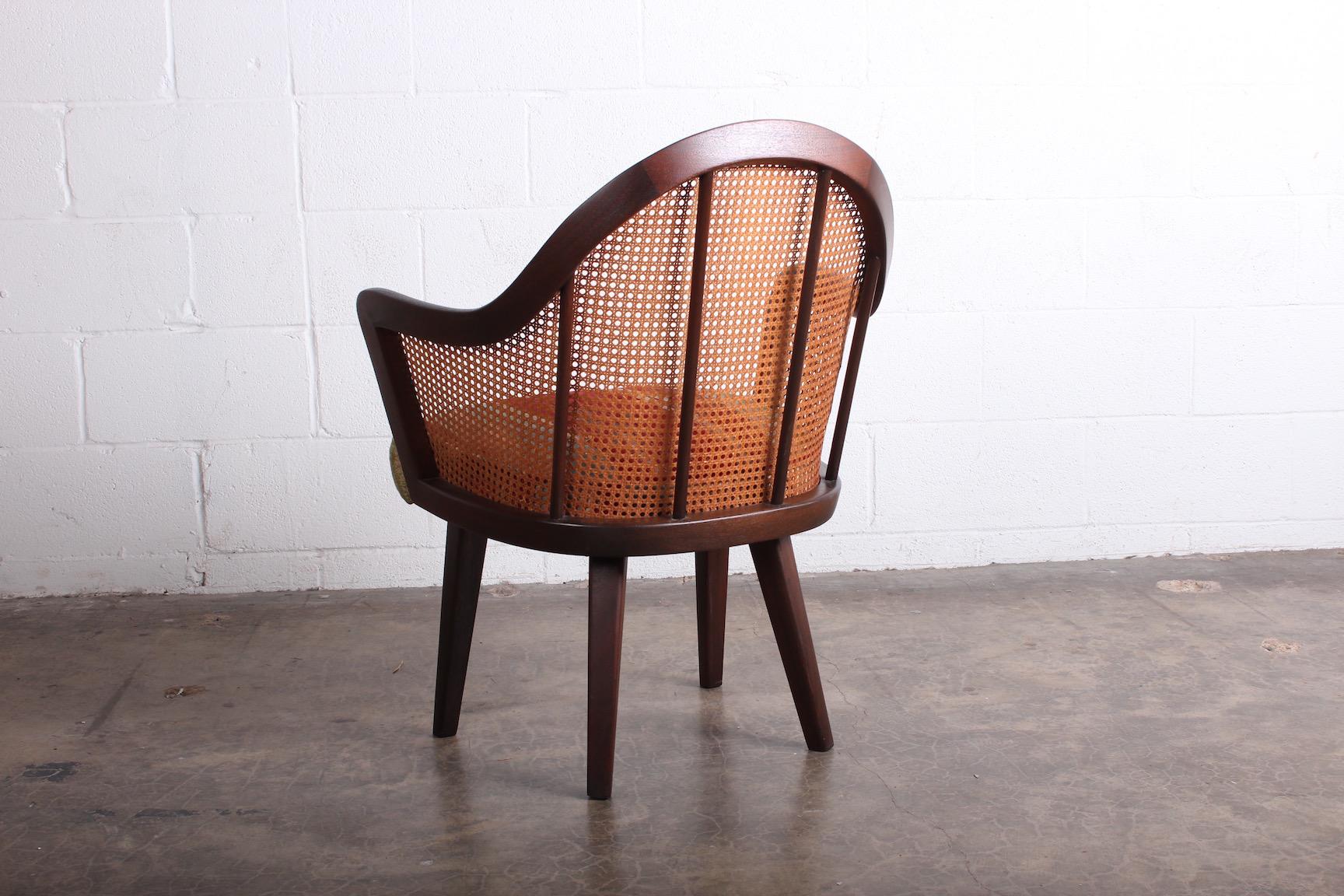 Cane Armchair Attributed to Harvey Probber For Sale 1