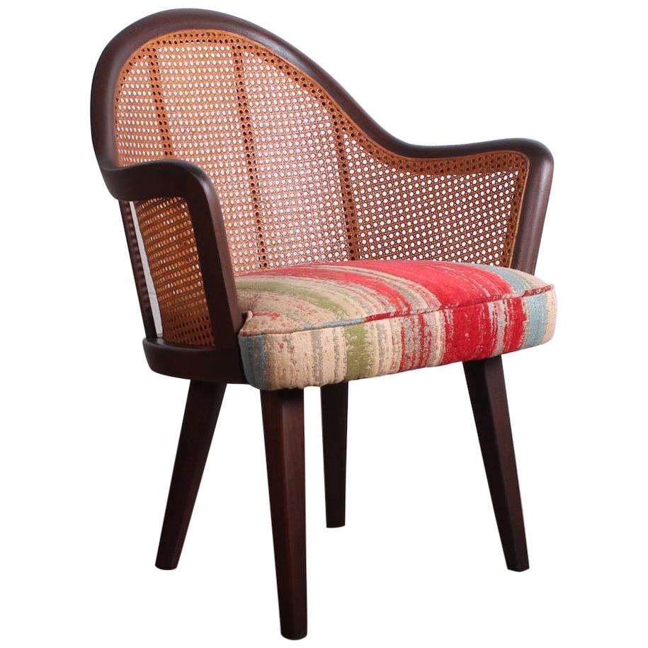 Cane Armchair Attributed to Harvey Probber For Sale