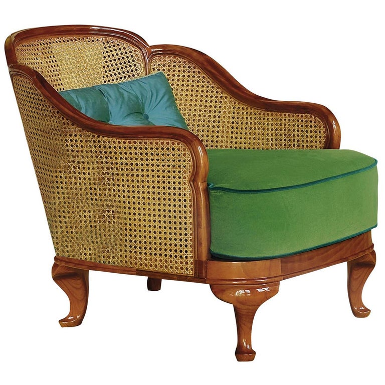 Cane Armchair For Sale at 1stDibs