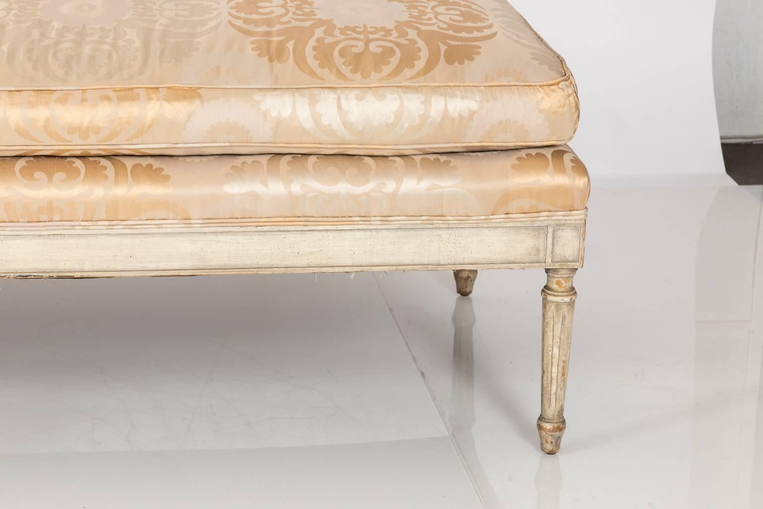 Cane Back Bench, circa 1960 In Good Condition In Stamford, CT