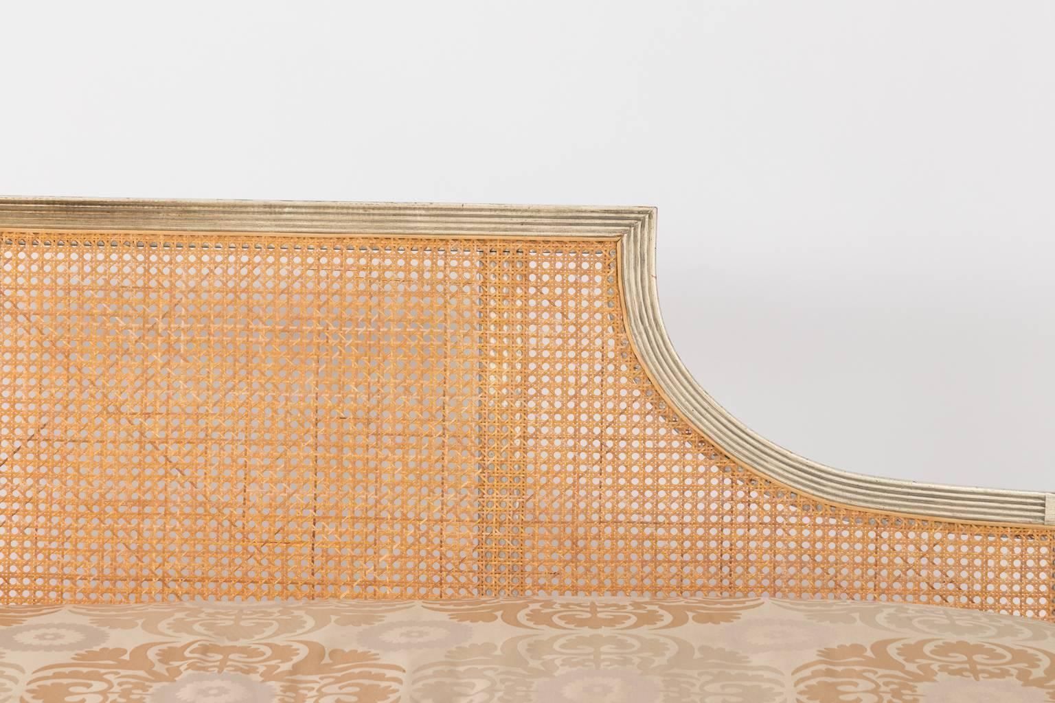 20th Century Cane Back Bench, circa 1960