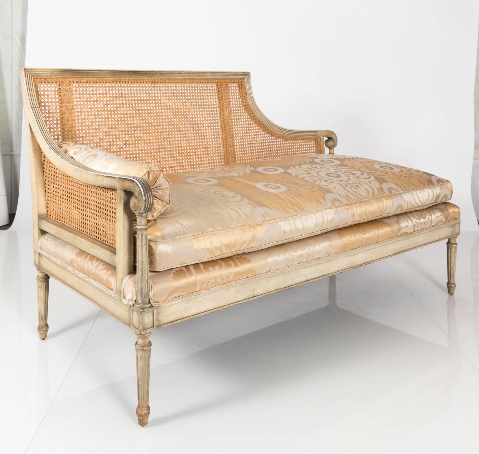 Cane Back Bench, circa 1960 4