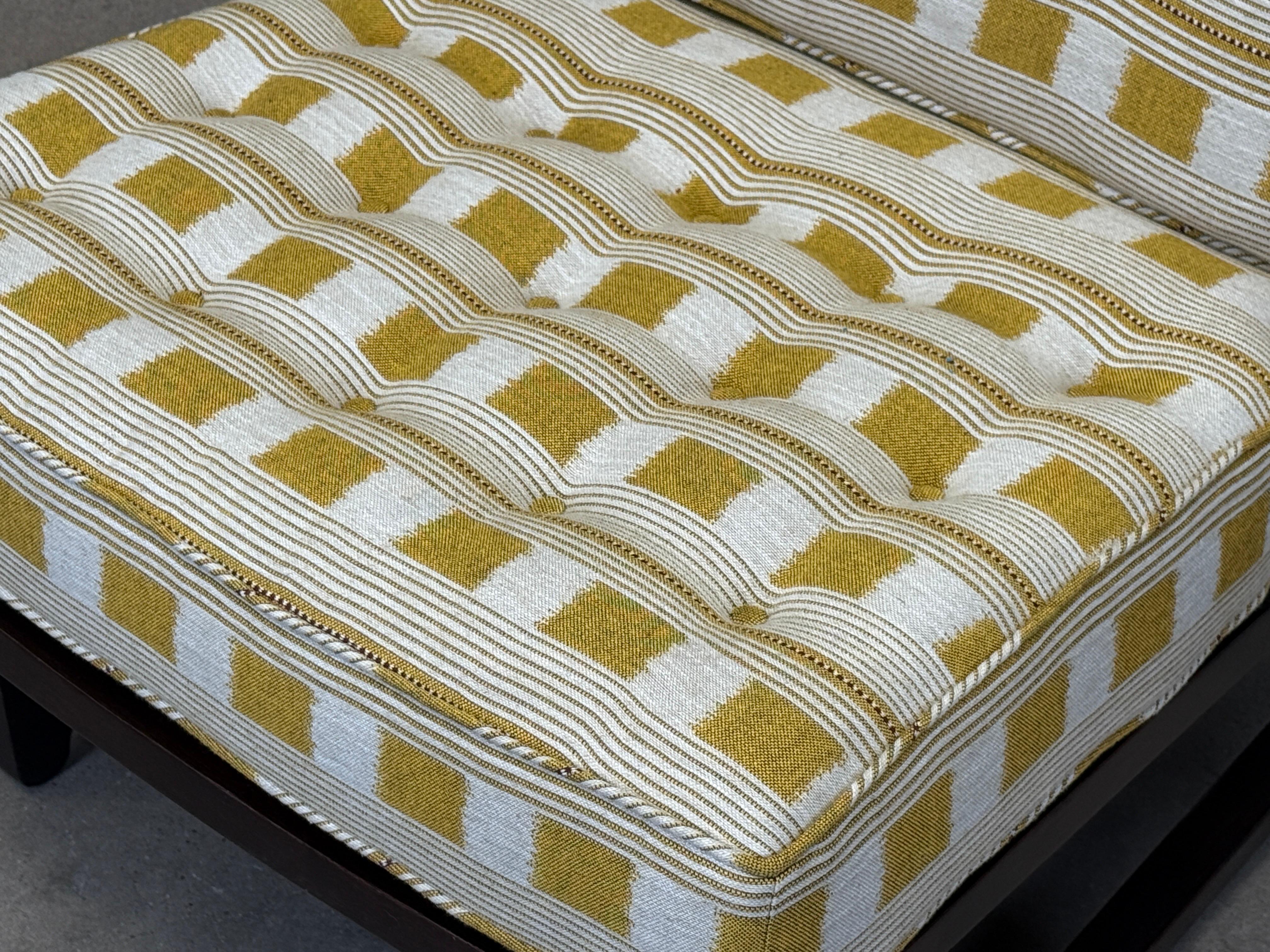 Sillón de orejas con respaldo de caña de Edward Wormley para Dunbar en venta 4