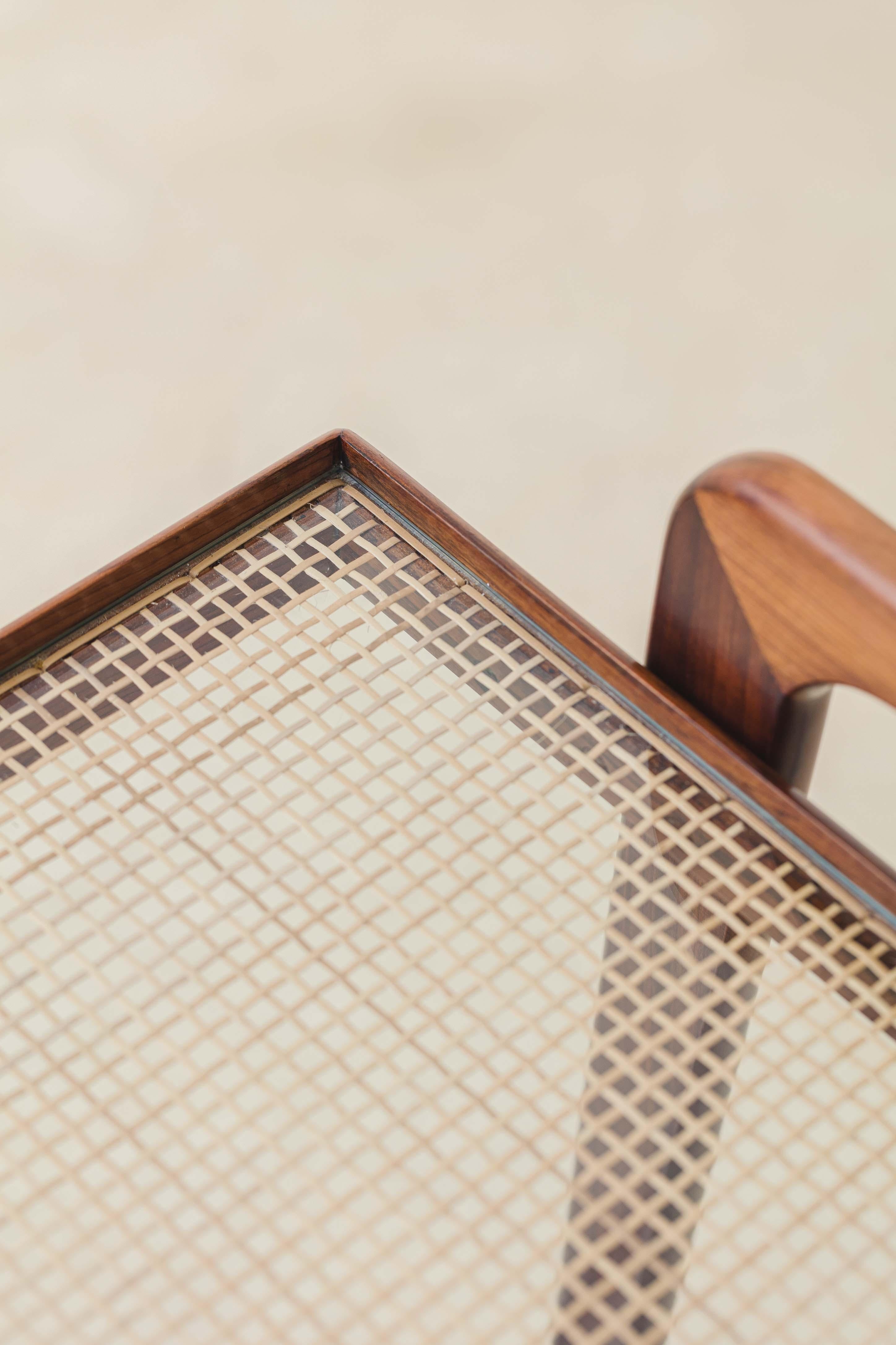 Cane Bar Cart by Carlo Hauner and Martin Eisler, 1950s, Forma S.A., Brazil For Sale 9