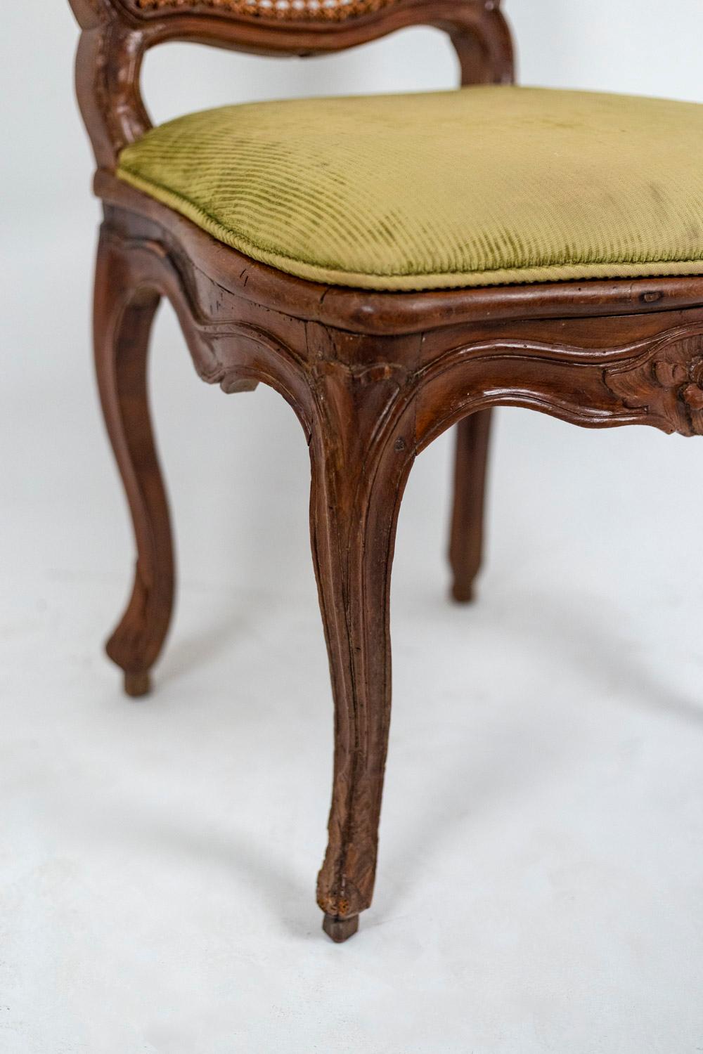 Cane Chair in Beech, Louis XV Period 2