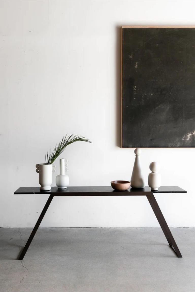 Hand-Crafted Cane Console For Sale