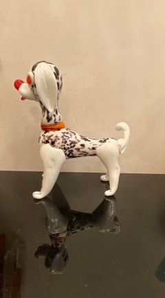 Cane dalmata in vetro di MURANO - Made in ITALY 1970 - Attribuito a VISTOSI