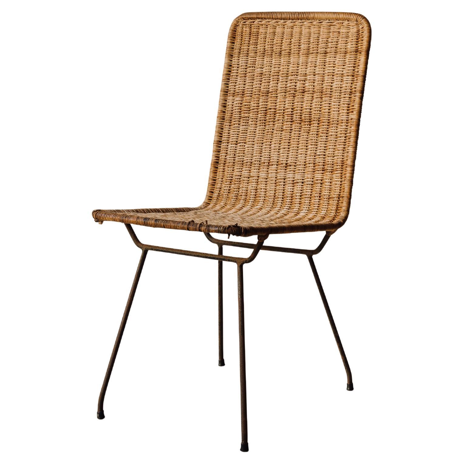 Cane Dining Chair by Carlo Hauner, 1950 For Sale