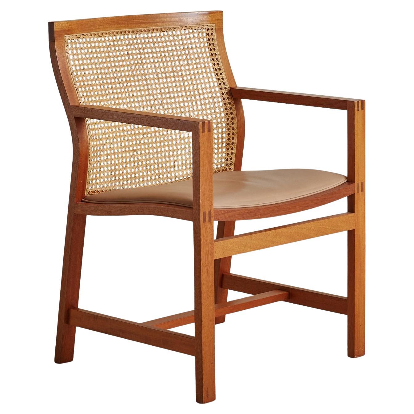 Cane Dining Chair by Rud Thygesen and Johnny Sorensen for Botium 1980s