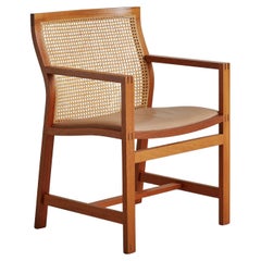 Cane Dining Chair by Rud Thygesen and Johnny Sorensen for Botium 1980s