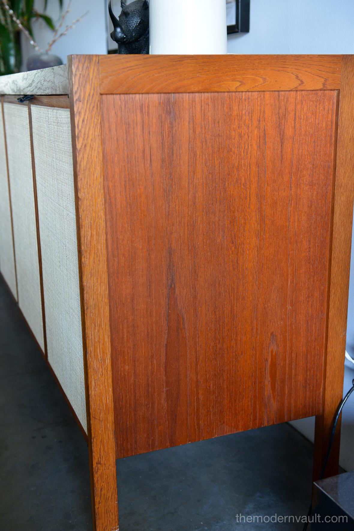 Cane Front Credenza with Micarta Top by Jack Cartwright, circa 1960 2