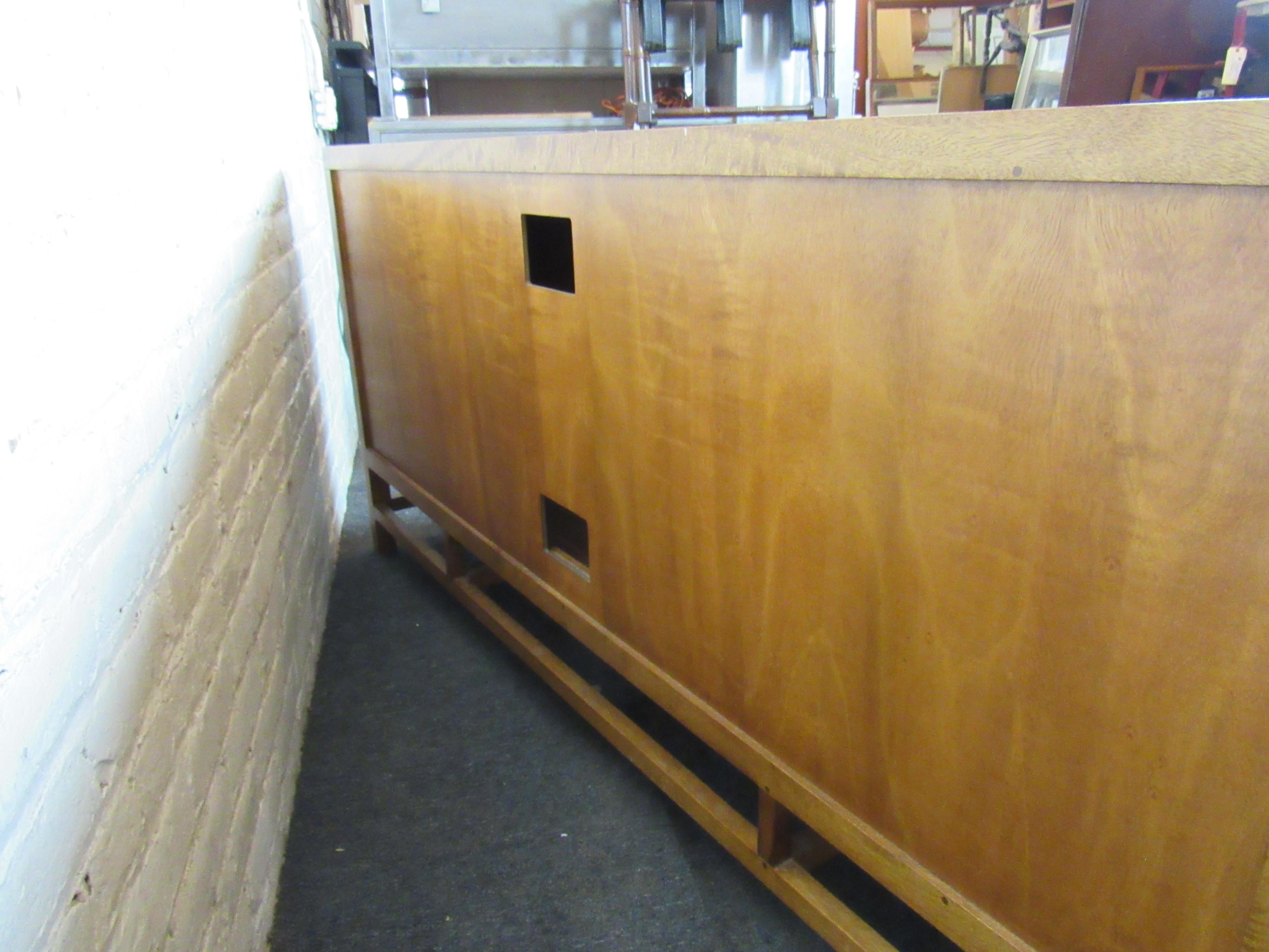 Cane Front Long Cabinet 4