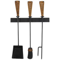 Mid-Century Modern Fireplace Tools and Chimney Pots