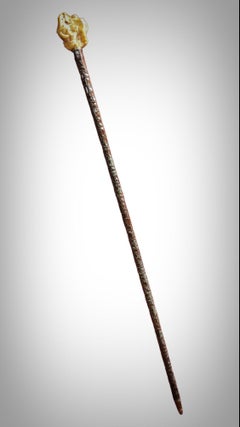 Cane In Baltic Amber XIX Century
