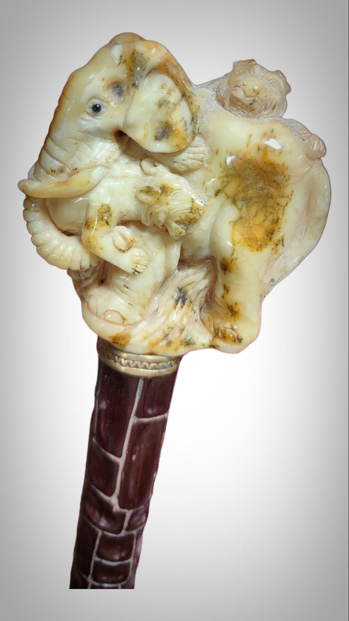 Cane In Baltic Amber XIX Century For Sale 2