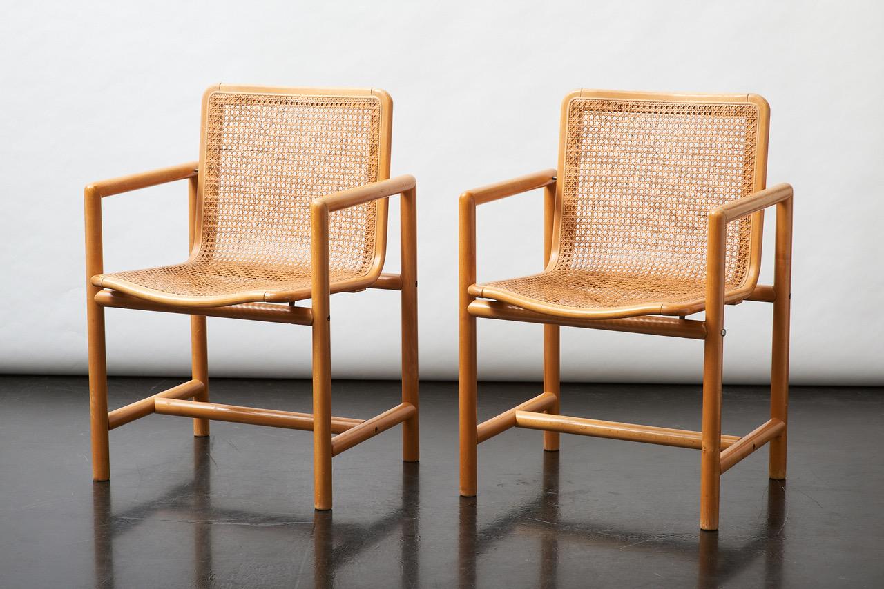 Cane Lounge Chair Designed by Slovenian Designer Branko Uršič for Stol Kamnik 1