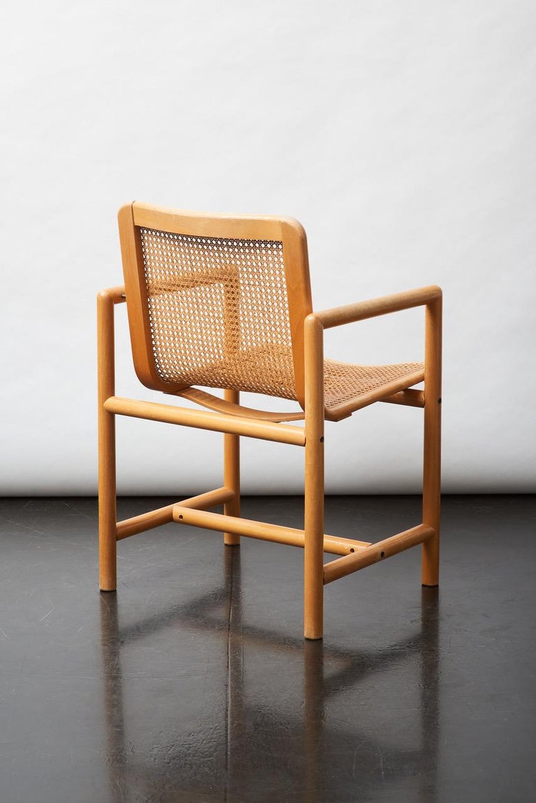 Cane Lounge Chair Designed by Slovenian Designer Branko Uršič for Stol Kamnik In Good Condition For Sale In Athens, GR