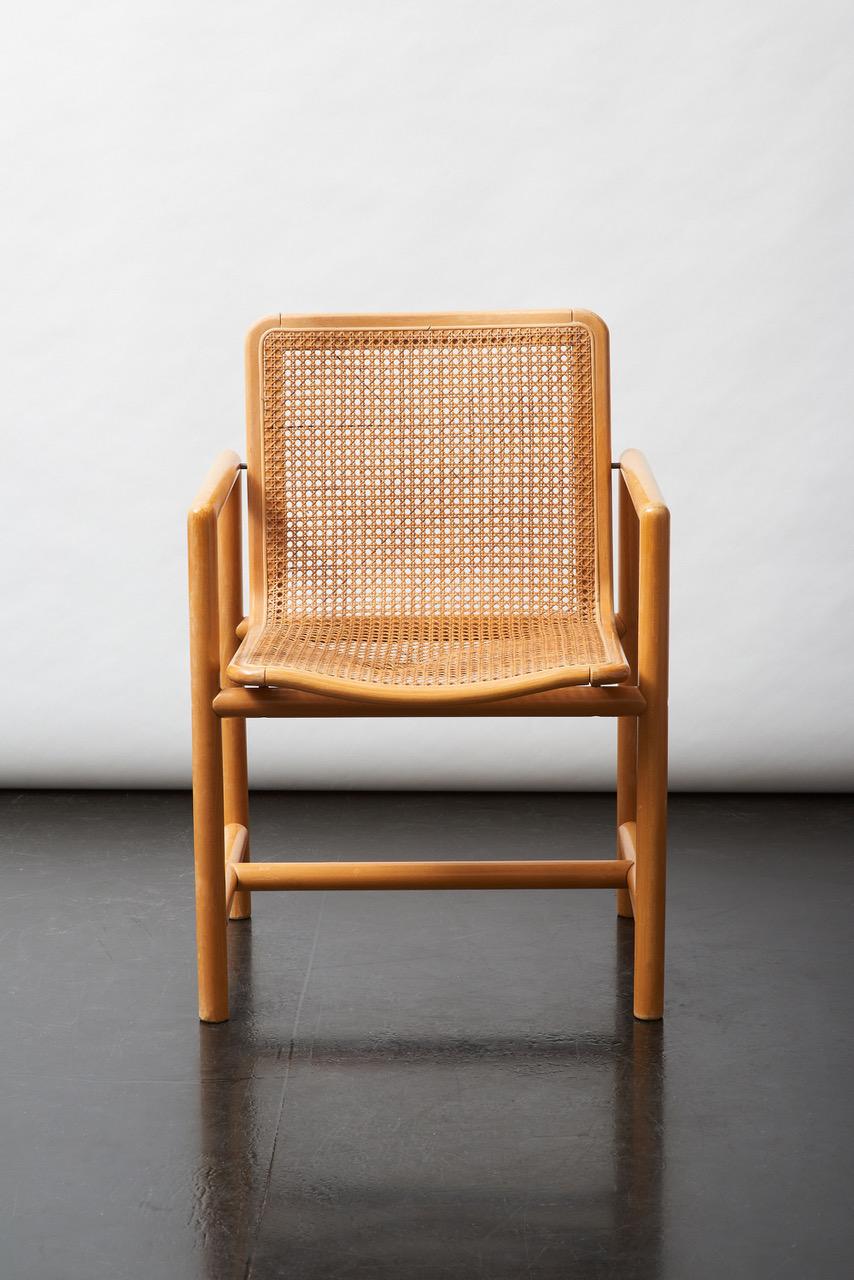 Modern Cane Lounge Chair Designed by Slovenian Designer Branko Uršič for Stol Kamnik