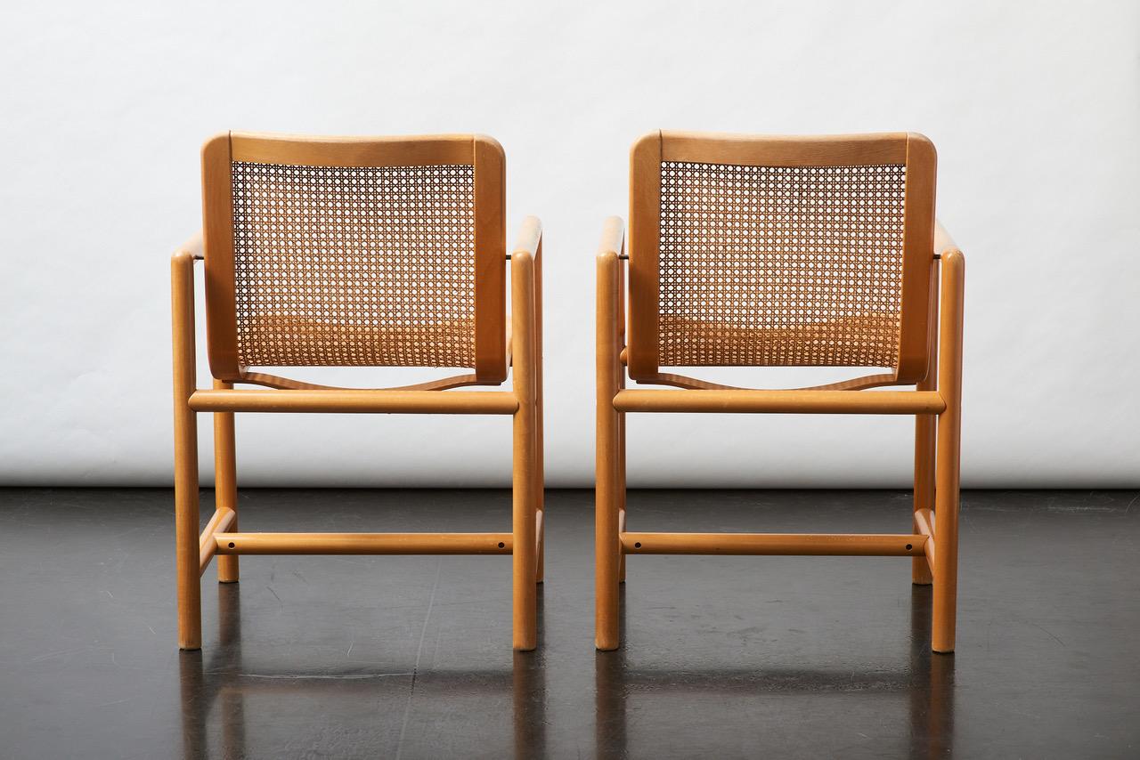 Late 20th Century Cane Lounge Chair Designed by Slovenian Designer Branko Uršič for Stol Kamnik