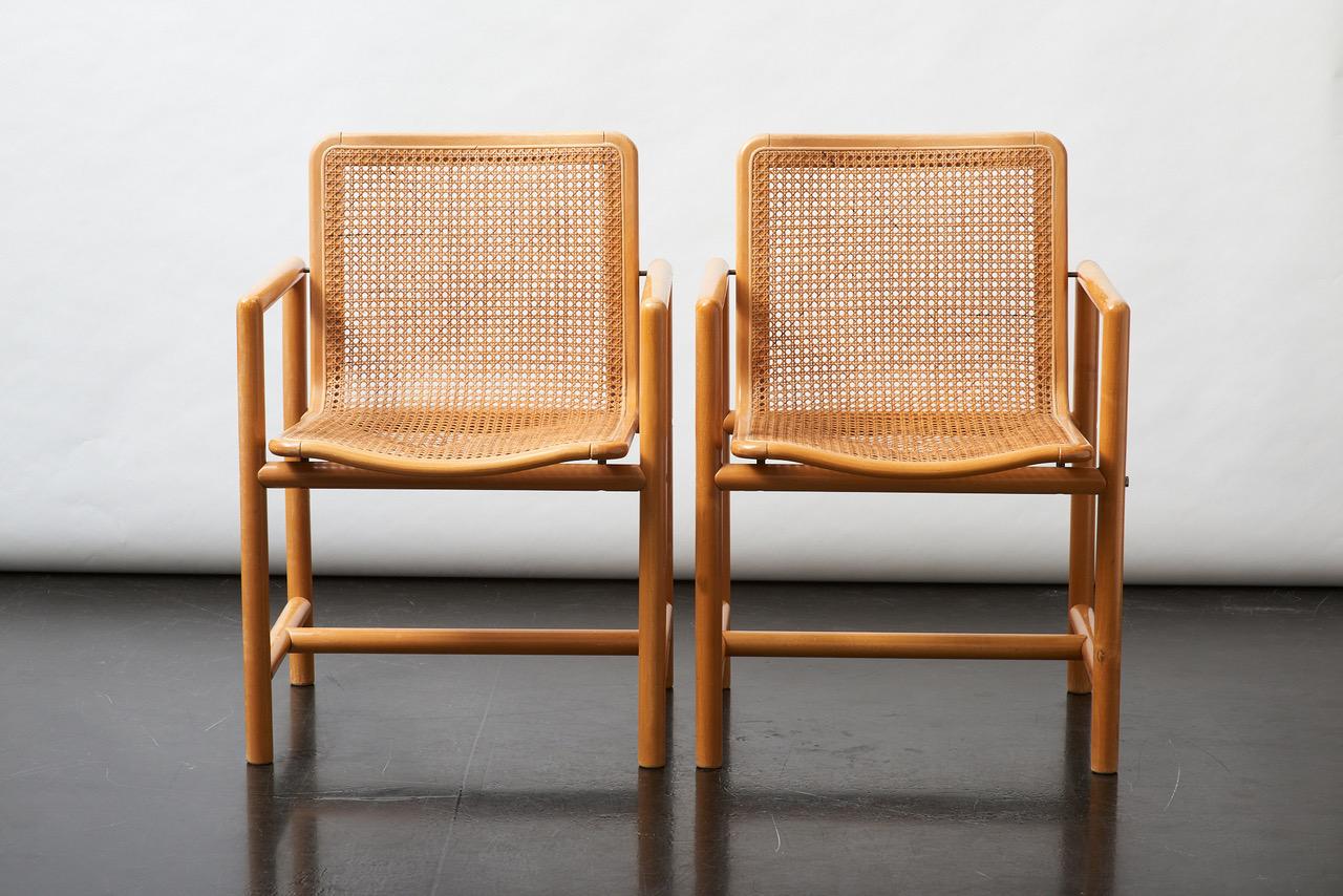 Beech Cane Lounge Chair Designed by Slovenian Designer Branko Uršič for Stol Kamnik