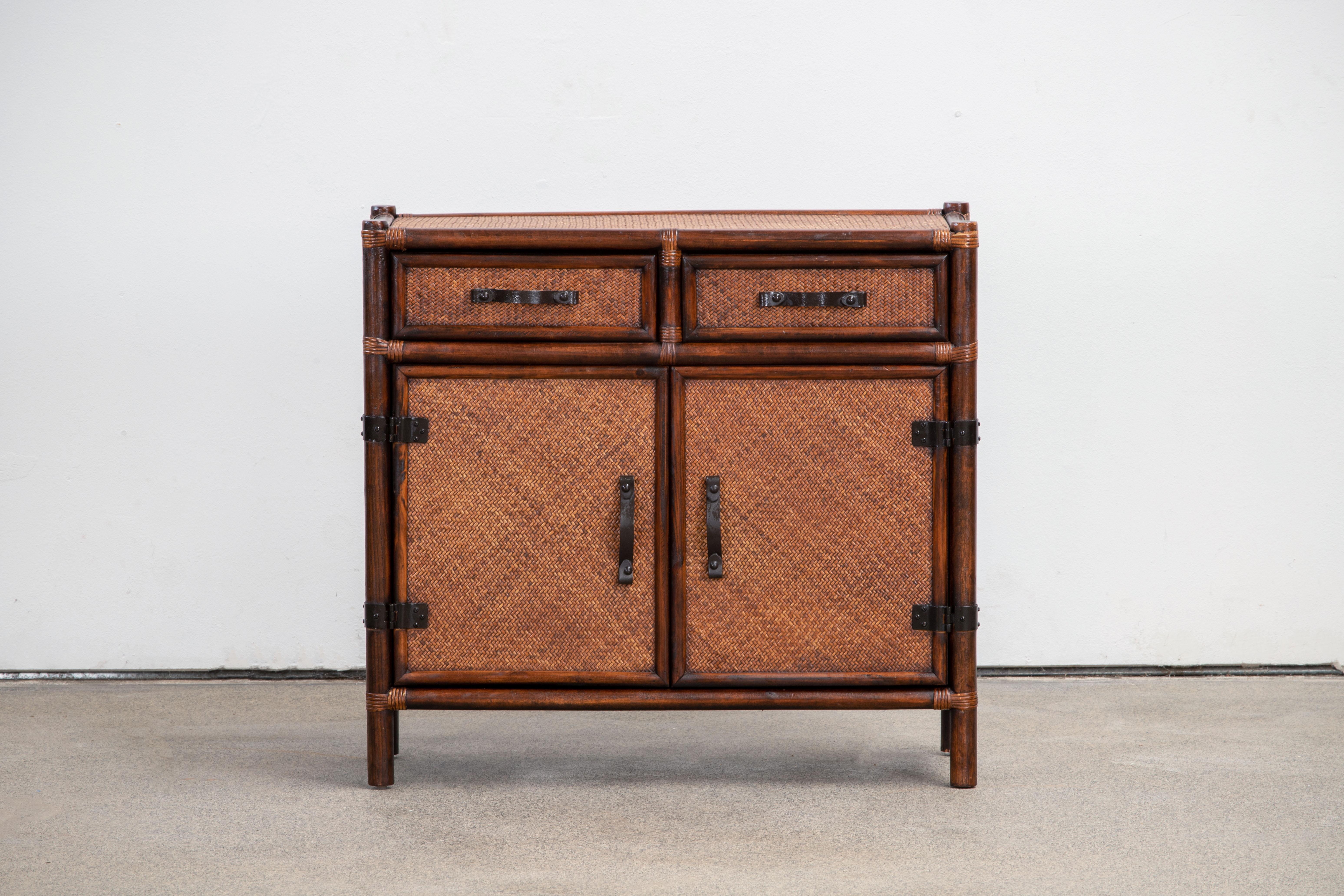 Cane Organic Mid-Century Chest of Drawers, 1970, Italy 4