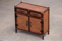 Cane Organic Mid-Century Chest of Drawers, 1970, Italy