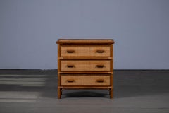 Cane Organic Mid-Century Chest of Drawers, 1970, Italy