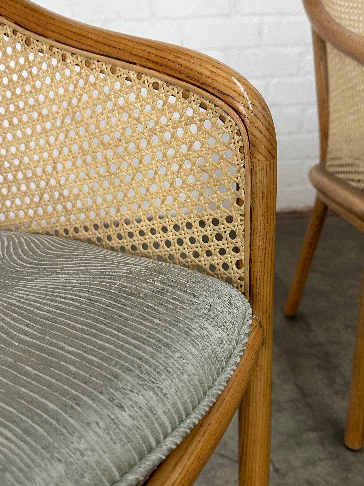 Cane side chairs by Ward Bennet -pair 1