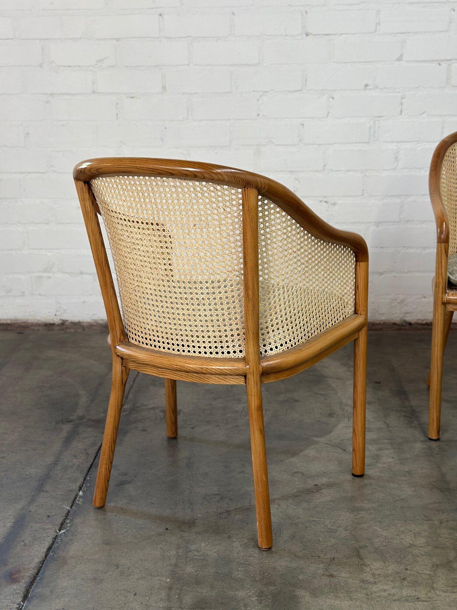 Cane side chairs by Ward Bennet -pair For Sale 1