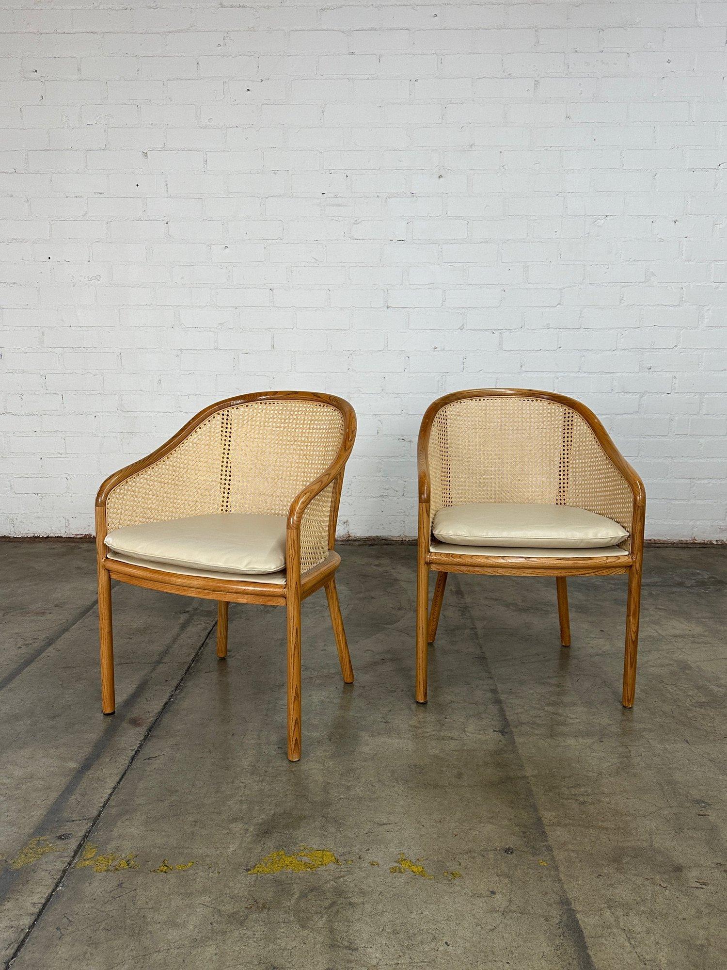 Cane side chairs by Ward Bennet -pair For Sale 2