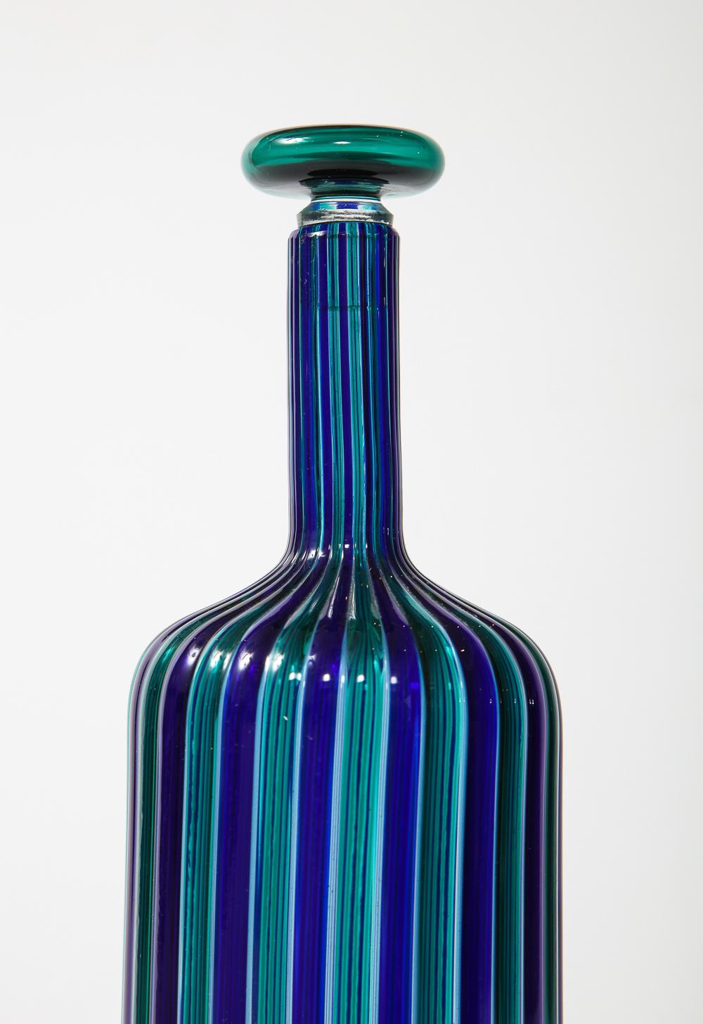 Stopperflasche „Schale“ von Paolo Venini (Moderne der Mitte des Jahrhunderts) im Angebot