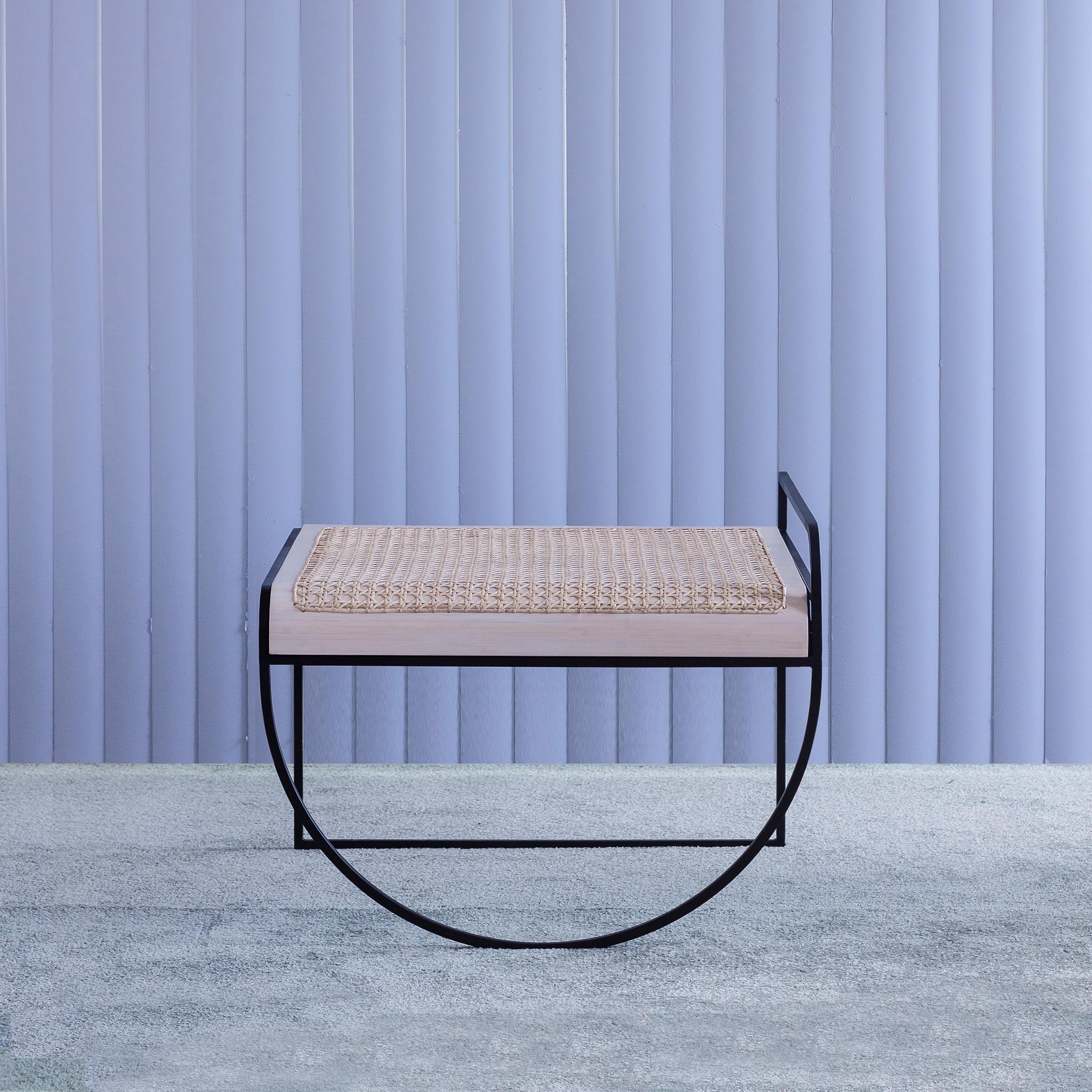 American Cane SW Side Table by Soft-Geometry For Sale