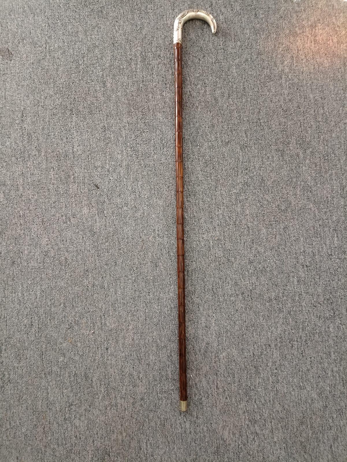 Carved Cane sword Spain old 1900