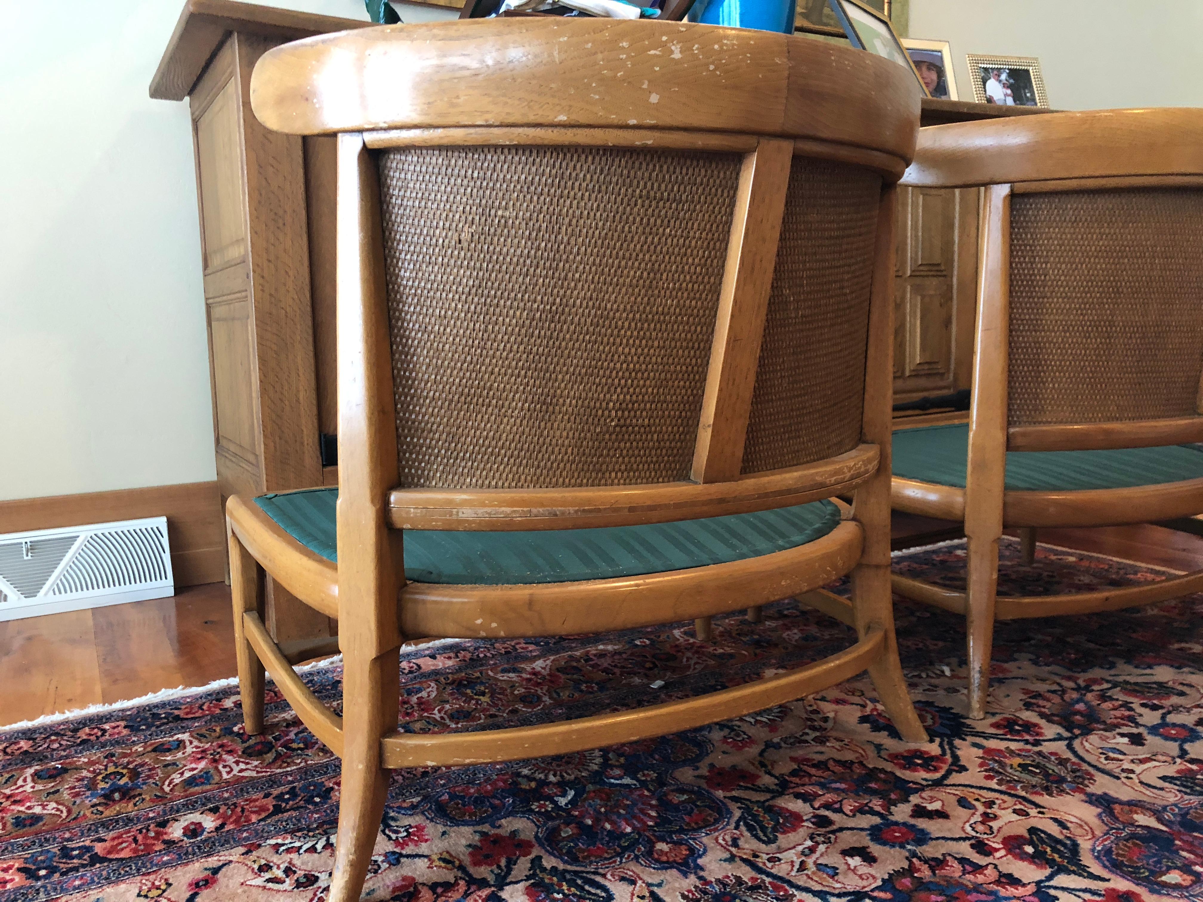 Caning Cane Walnut Chairs by John Lubberts & Lambert Mulder for Tomlinson 