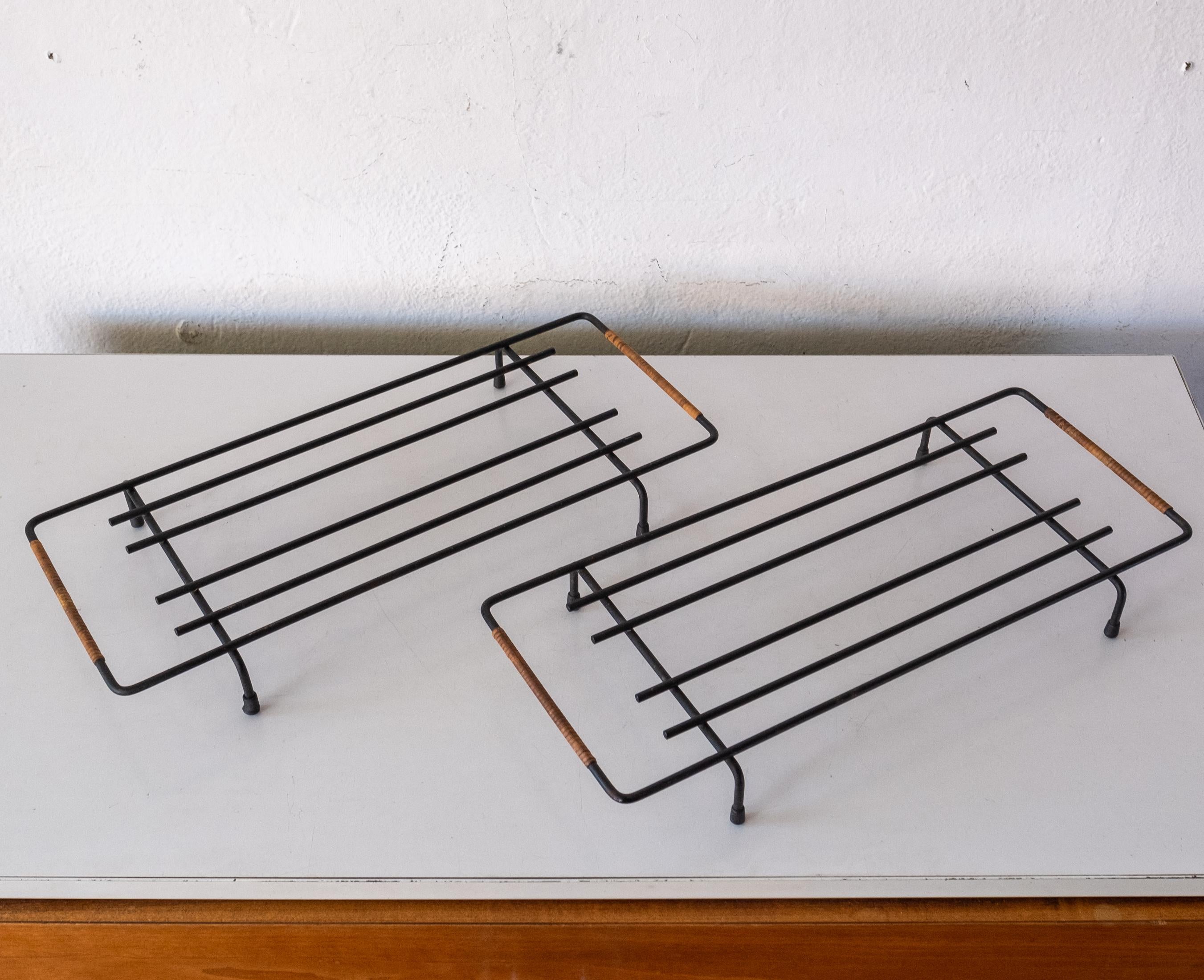 Mid-Century Modern Cane Wrapped Rack by Laurids Lonborg of Denmark