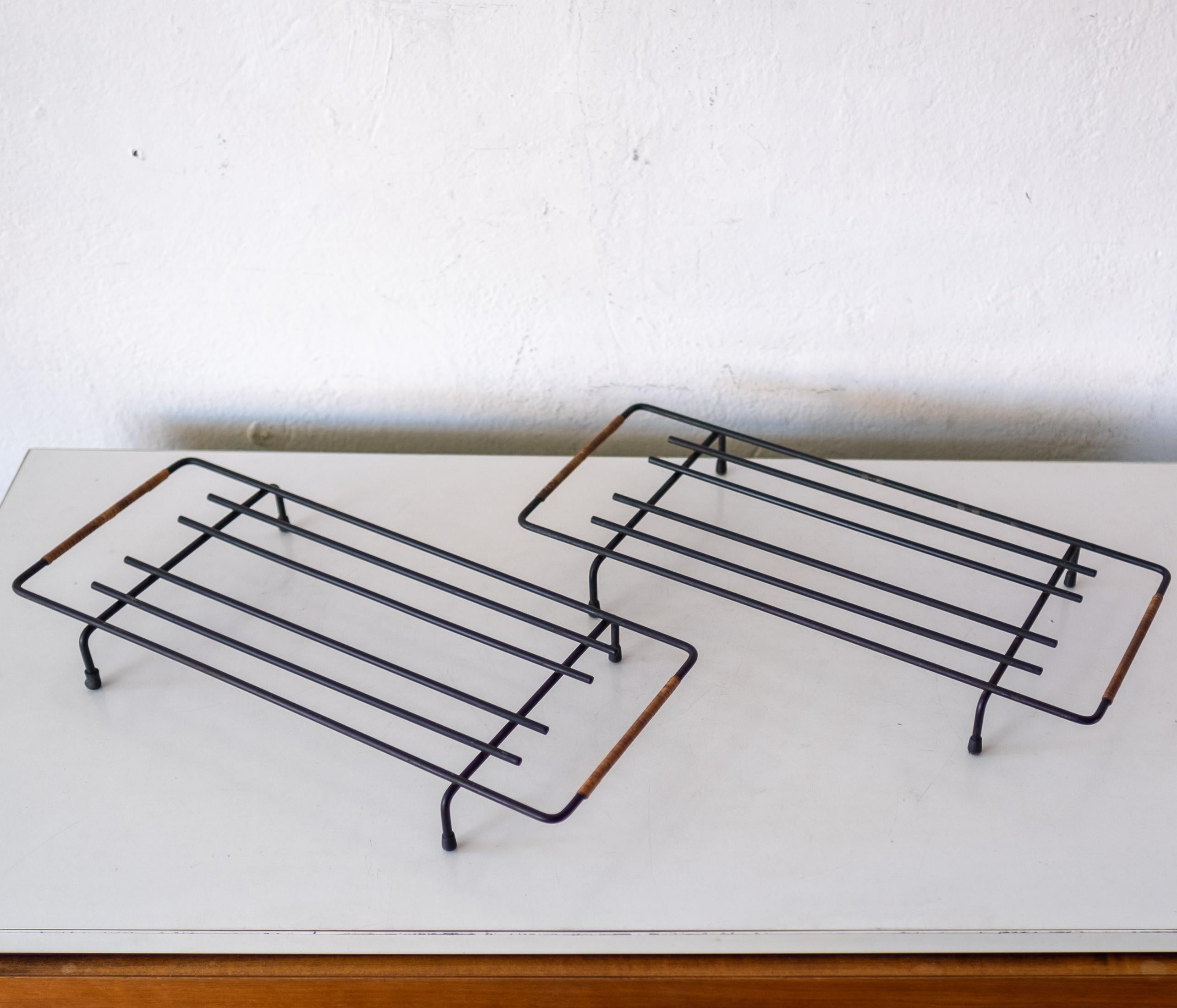 Mid-20th Century Cane Wrapped Rack by Laurids Lonborg of Denmark