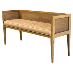 Used Mid Century Modern Caned Back Bench