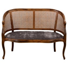 Caned Back Loveseat