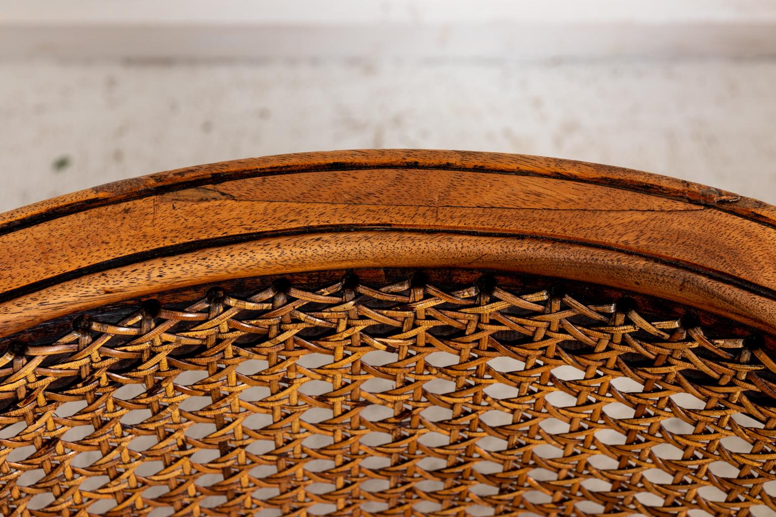 Caned Back Tub Chairs 1