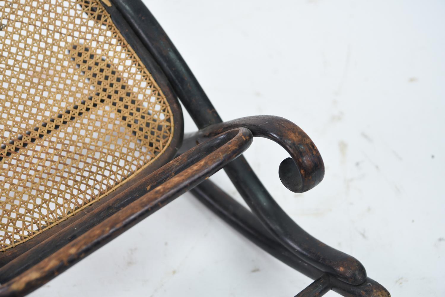 vintage rocking footstool