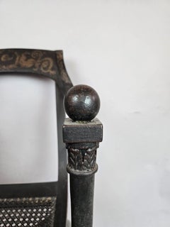 Caned chair  by Jean-Joseph Chapuis , early 19th century - Sold Individually