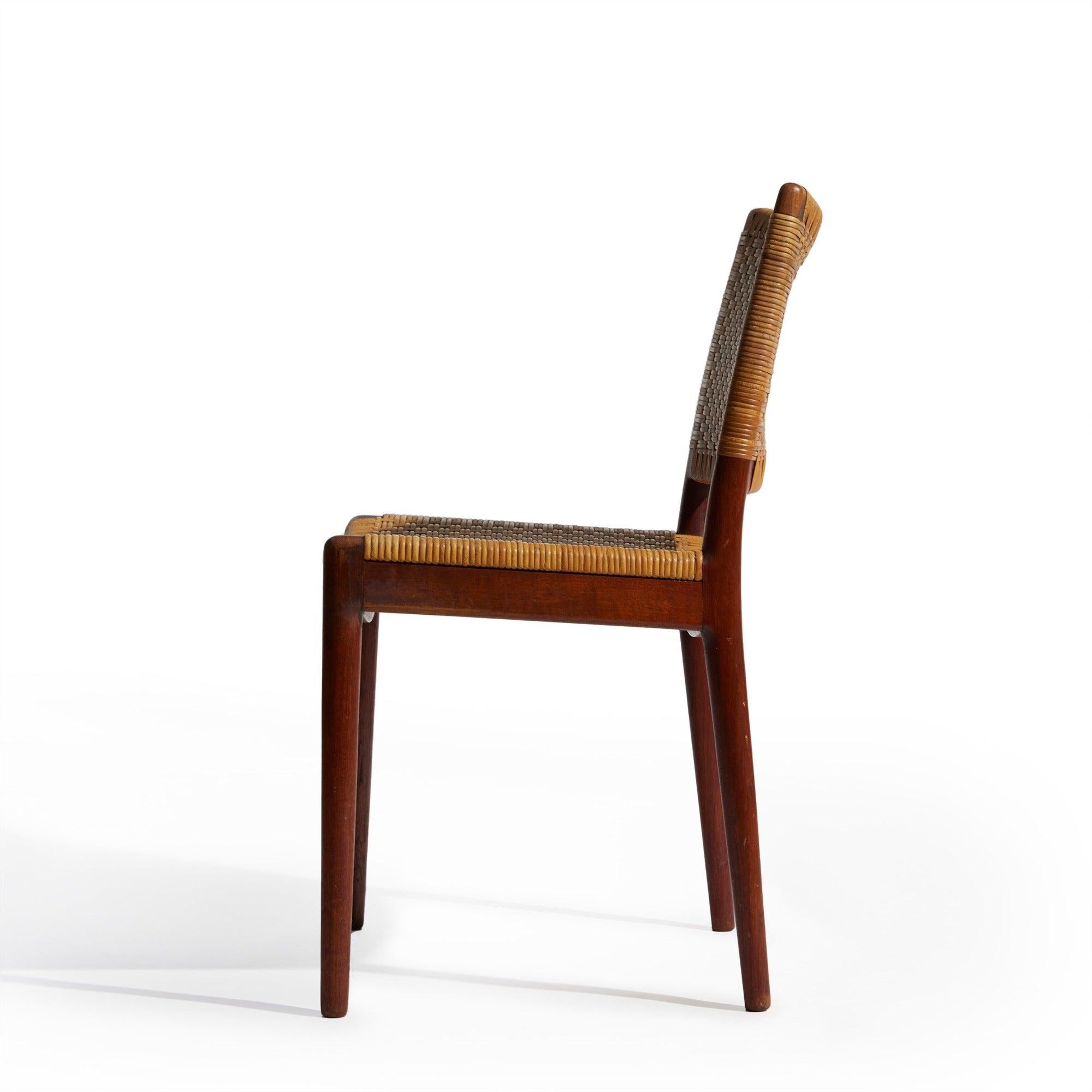 Danese Sedia con canne di Hans J. Wegner per Hansen, 1950 in vendita