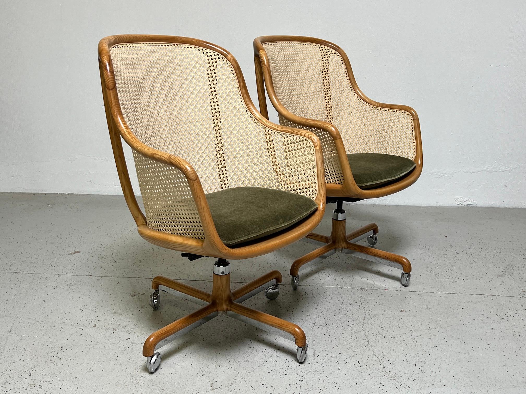 Caned Desk Chair by Ward Bennett 8