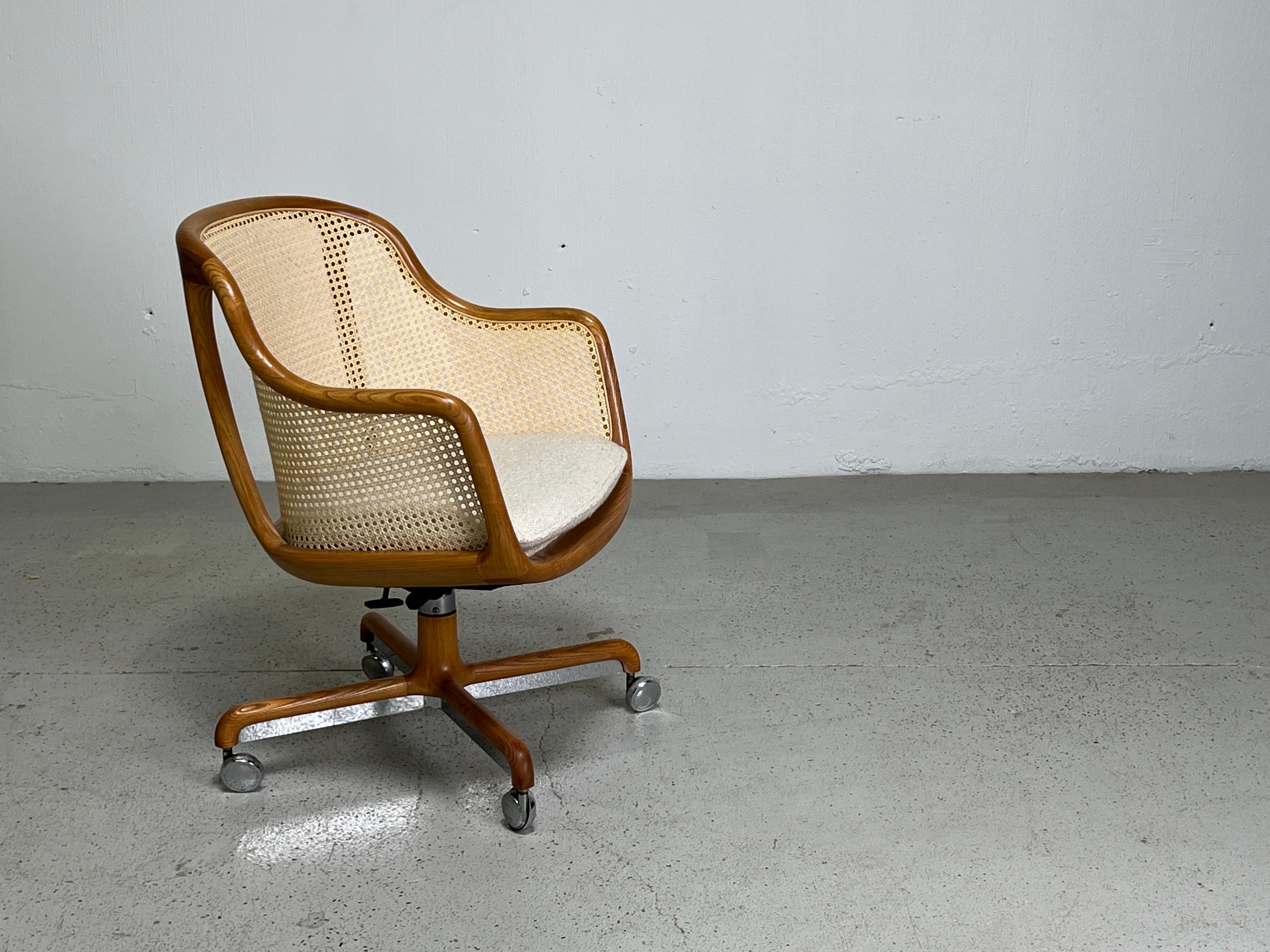 Caned Desk Chair by Ward Bennett 13