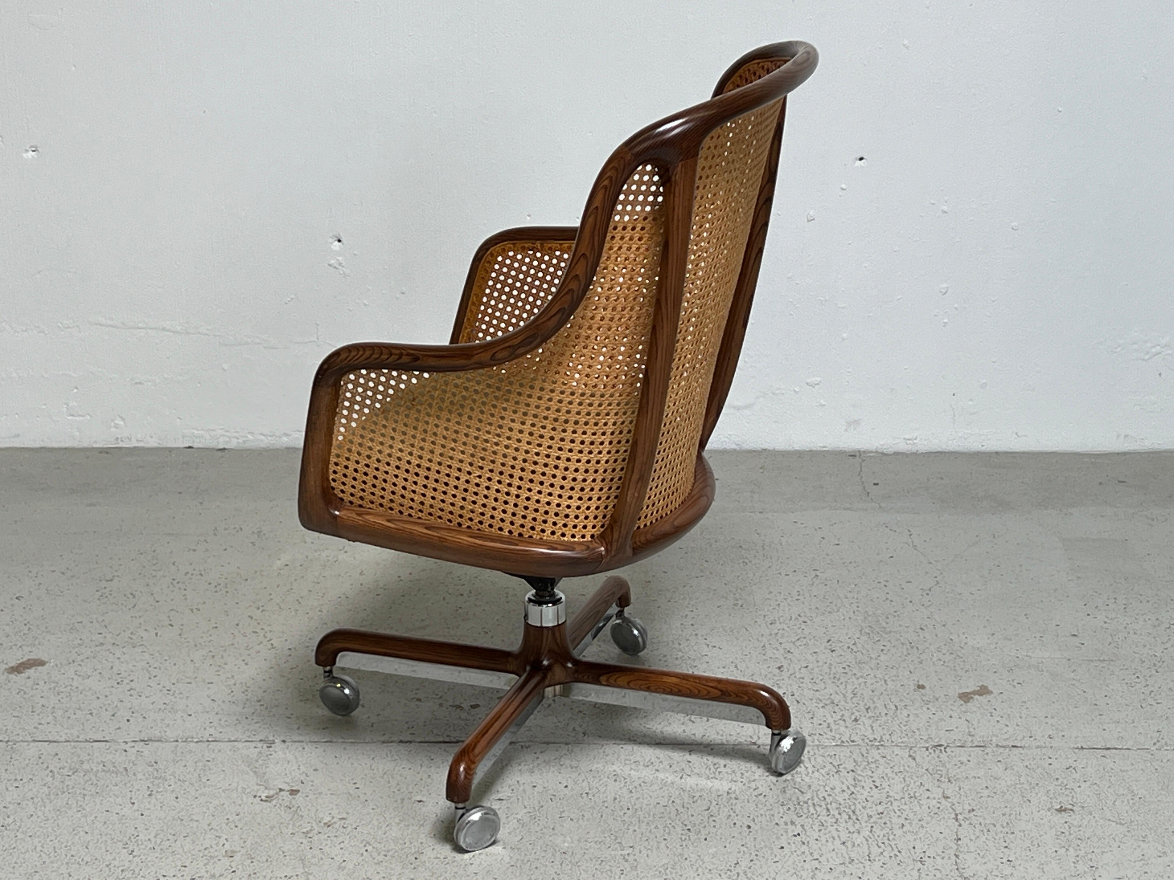 Caned Desk Chair by Ward Bennett 13