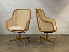 Caned Desk Chair by Ward Bennett