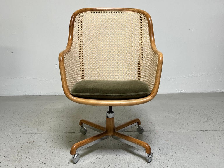 Late 20th Century Caned Desk Chair by Ward Bennett